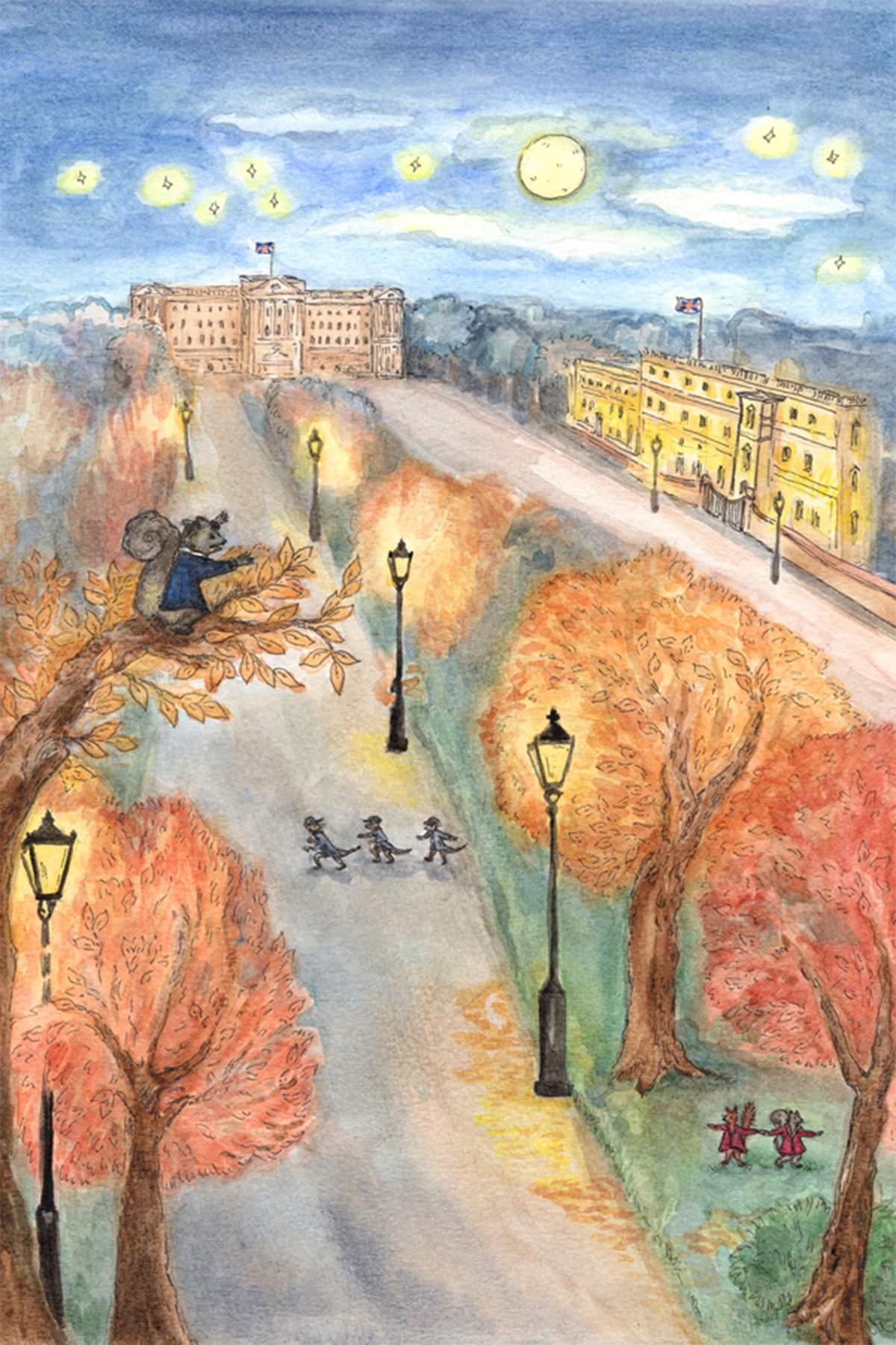 The Mall evening scene