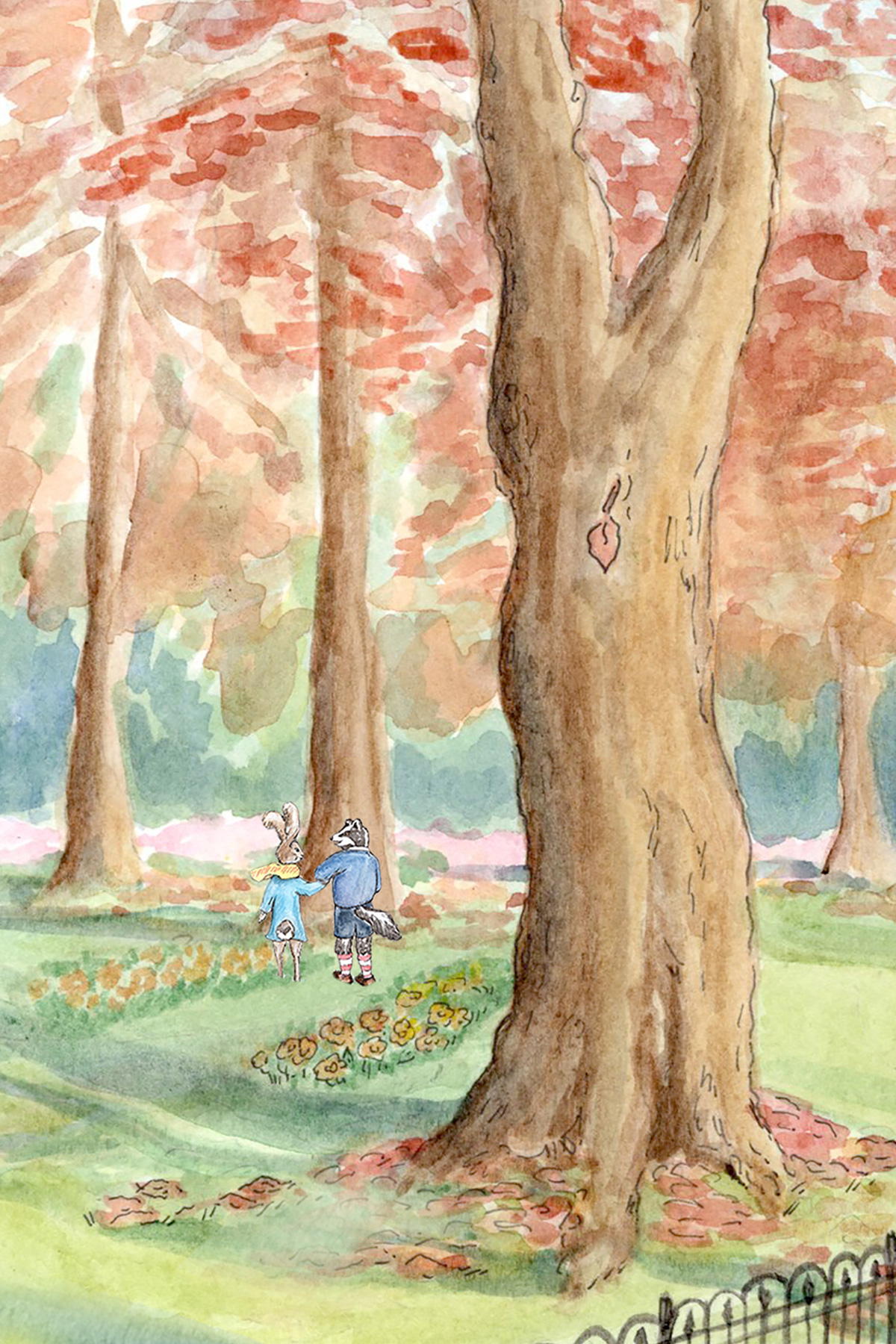 Whispers in the Park — forest scene